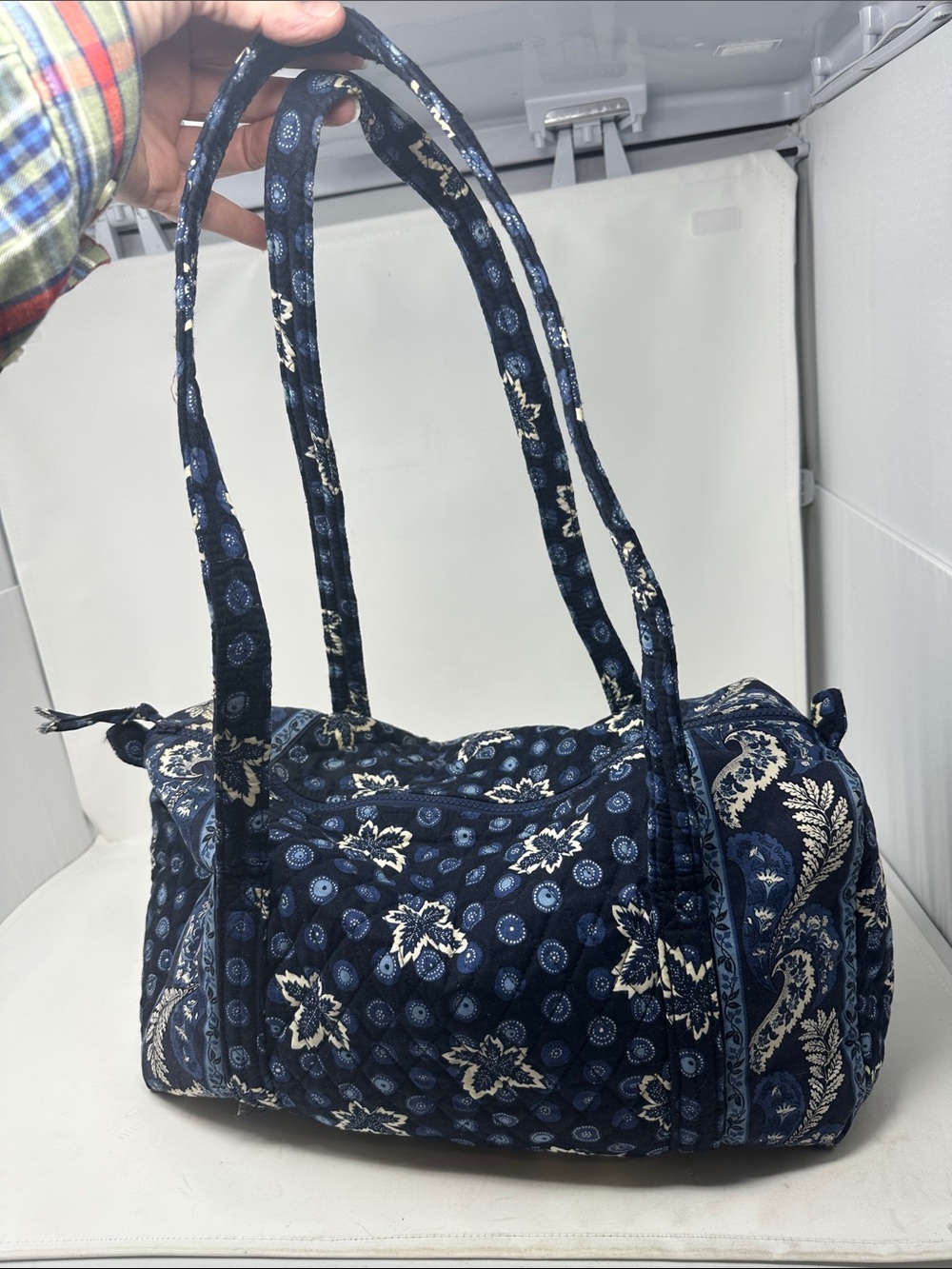 Vera Bradley Vintage Blue Coin Duffel